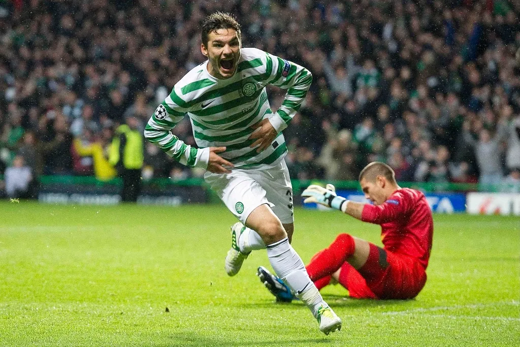 celtic 2-1 barcelona | Tony Watt celebrates | One of the very best Champions League nights at Celtic Park