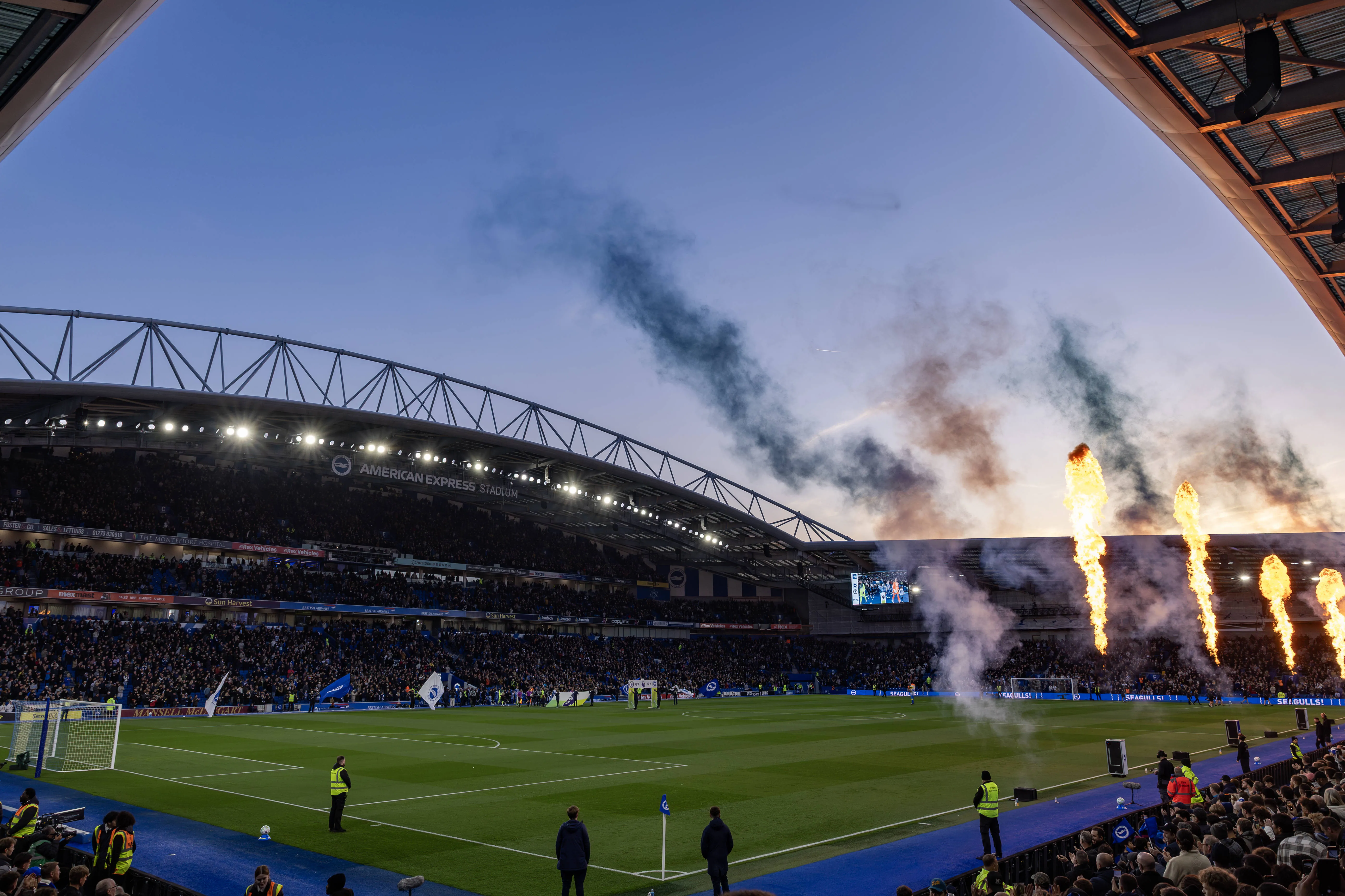 View inside the Amex Stadium, Brighton