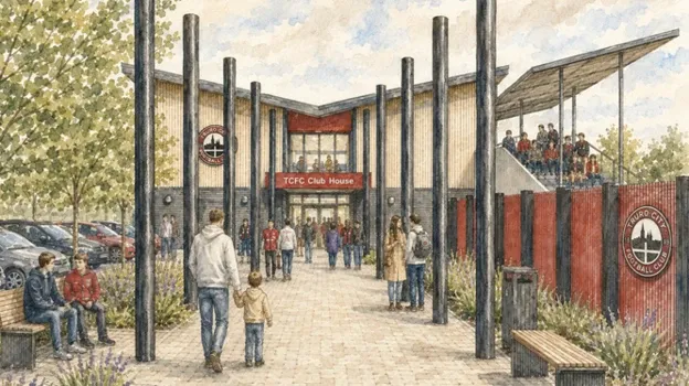 What the new clubhouse built on what is currently the open side of the ground could look like