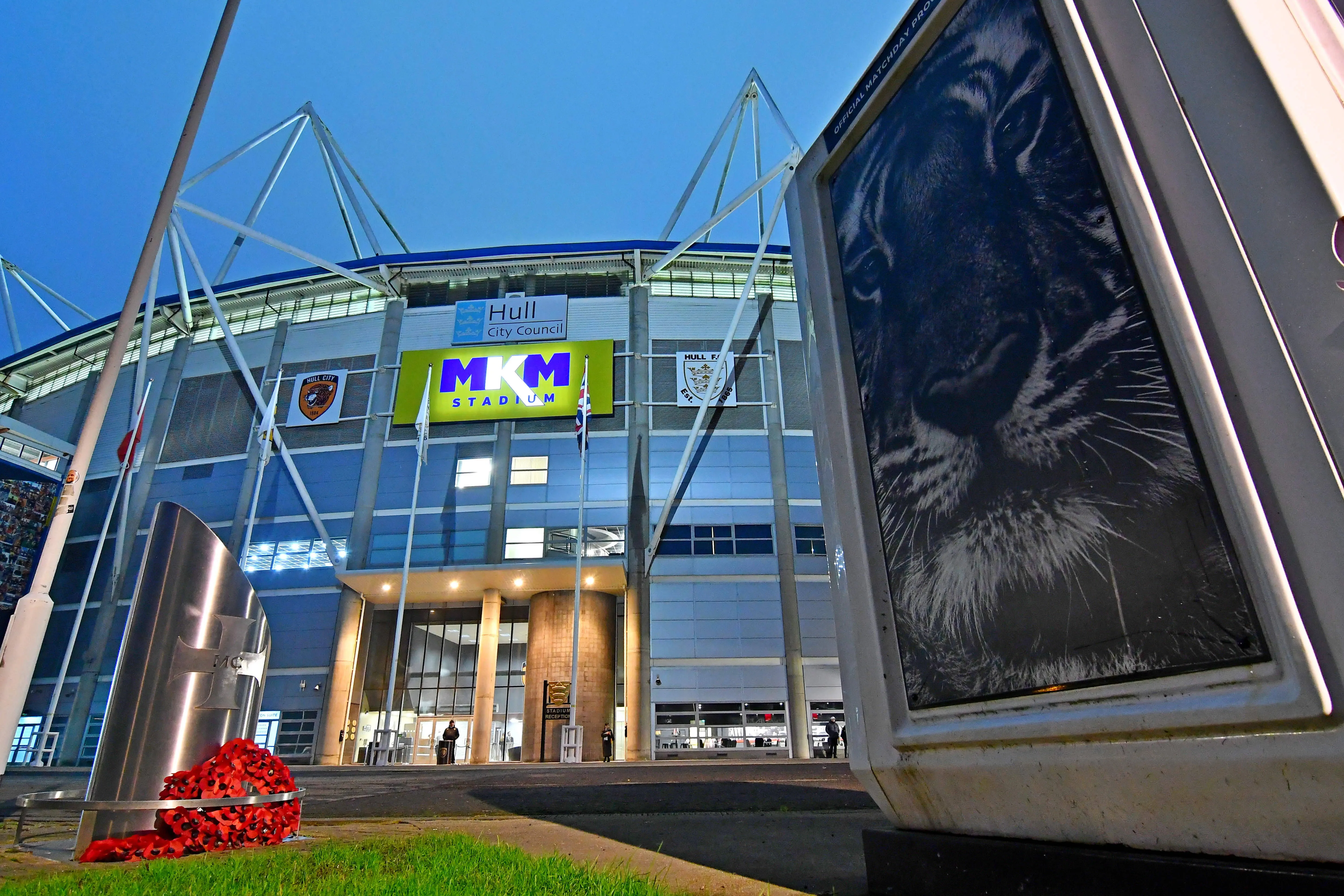 View outside the MKM Stadium