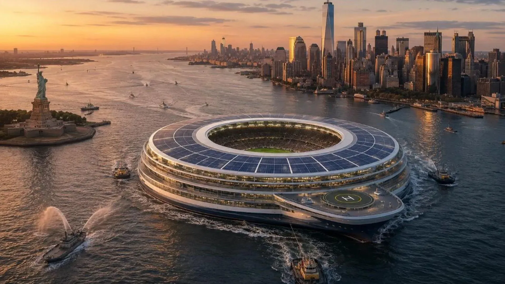 A floating World Cup stadium? Renowned architect outlines extraordinary concept for global football