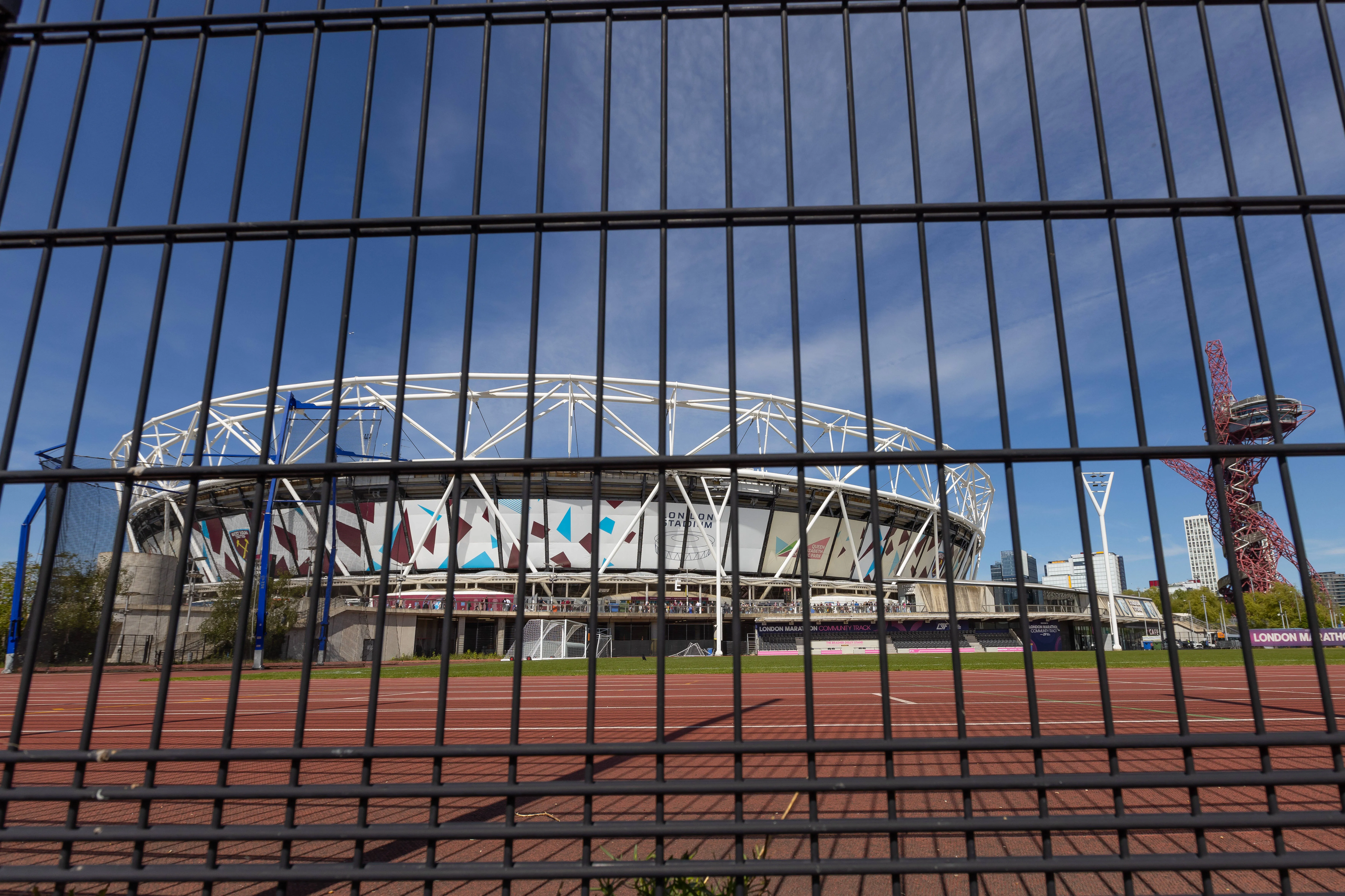 View outside the London Stadium