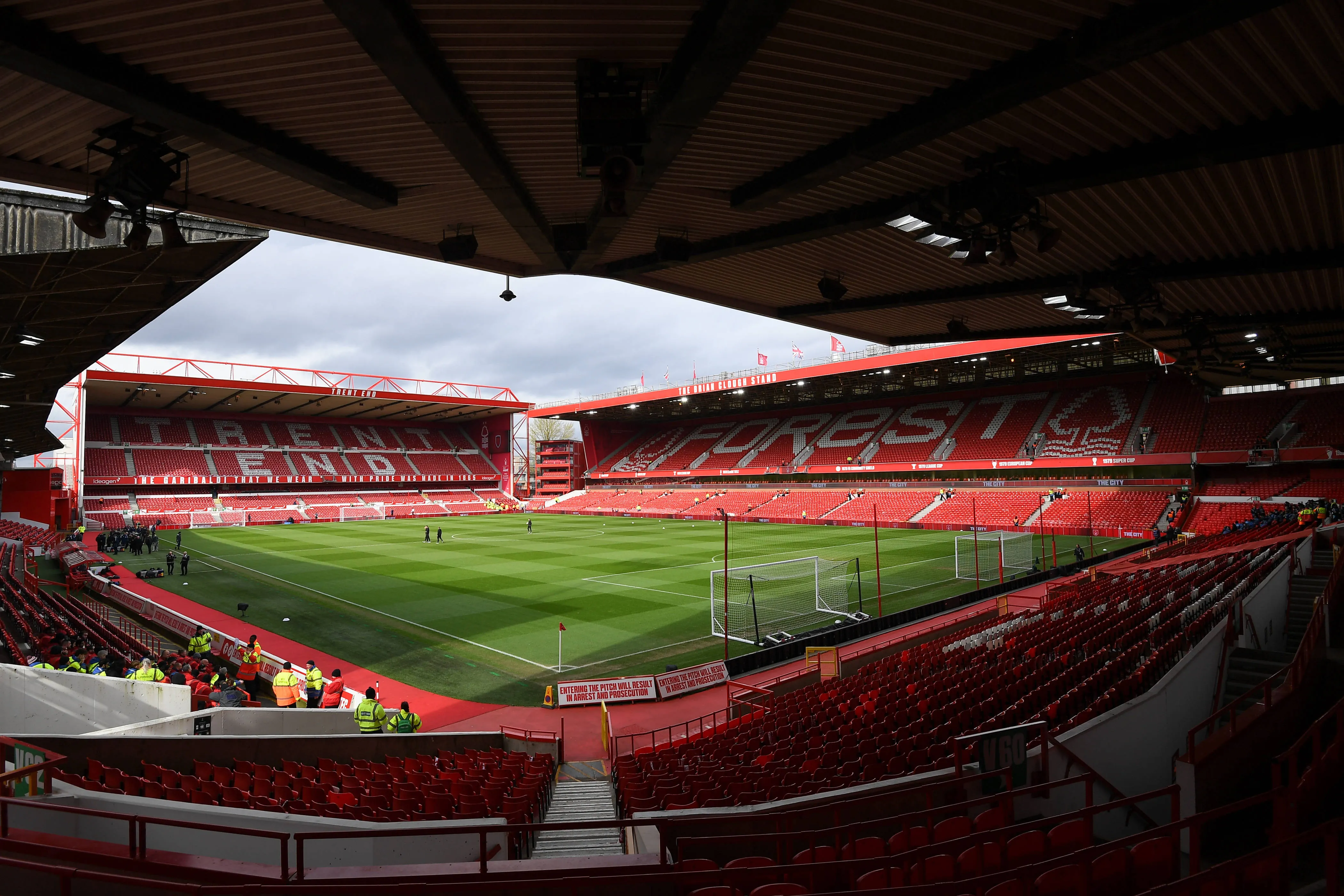 General view inside the City Ground