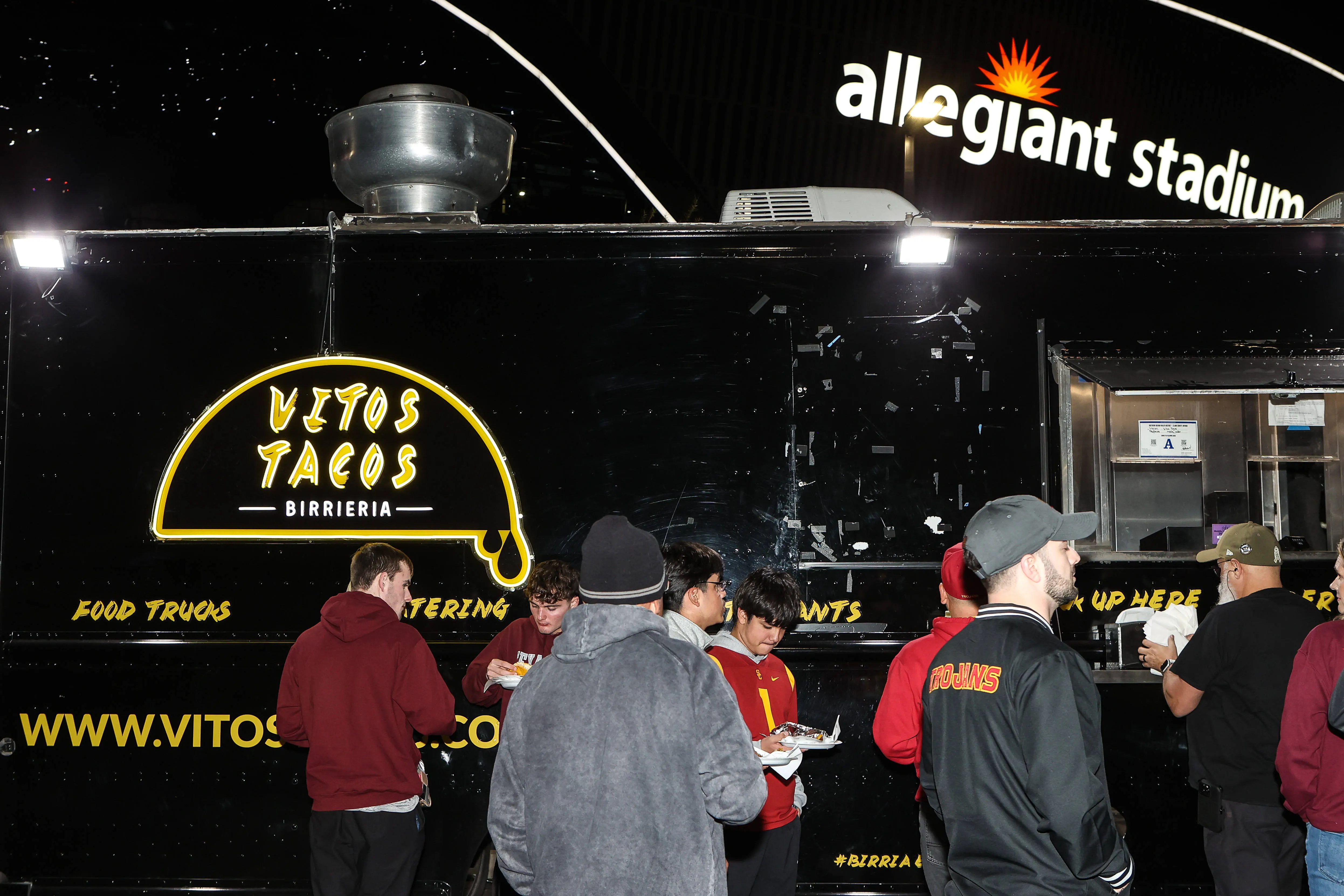 Food truck outside the Allegiant Stadium in Las Vegas