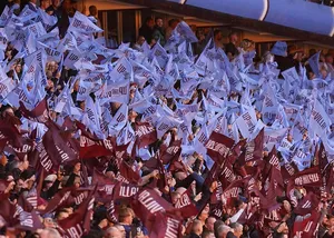 Villa Park erupts in purple smoke ahead of Liverpool clash