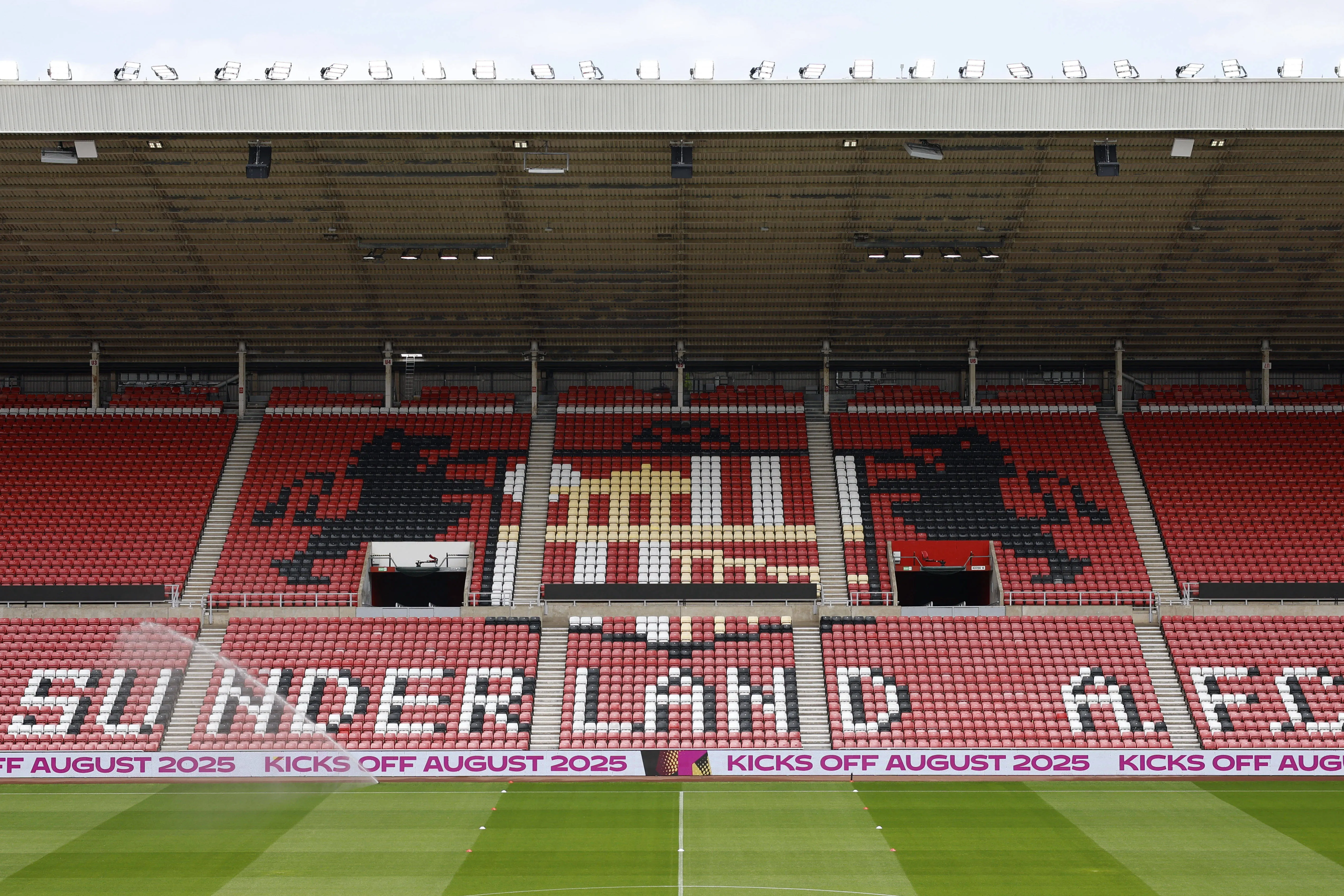 View inside the Stadium of Light 