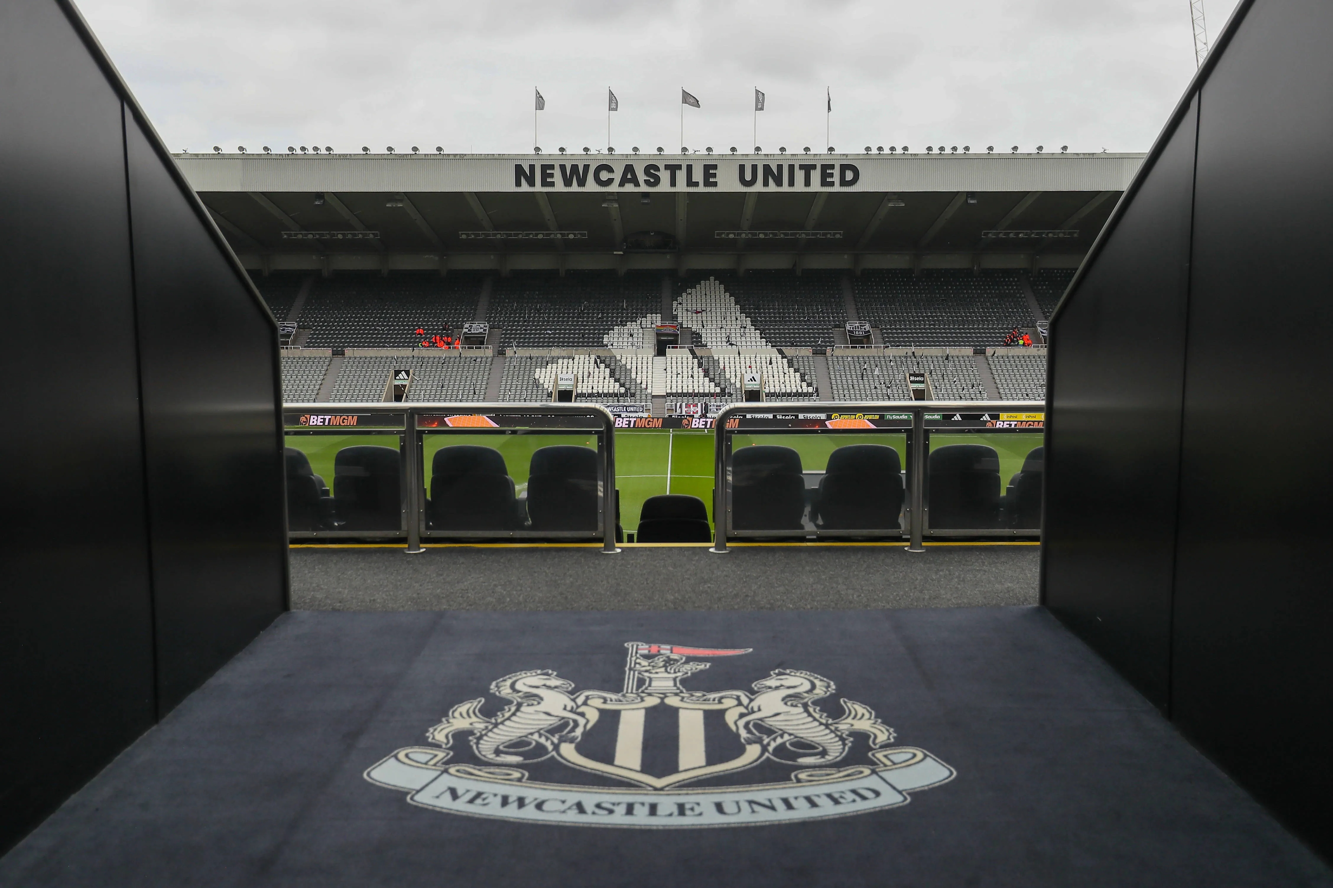 View inside the Stadium of St. James Park