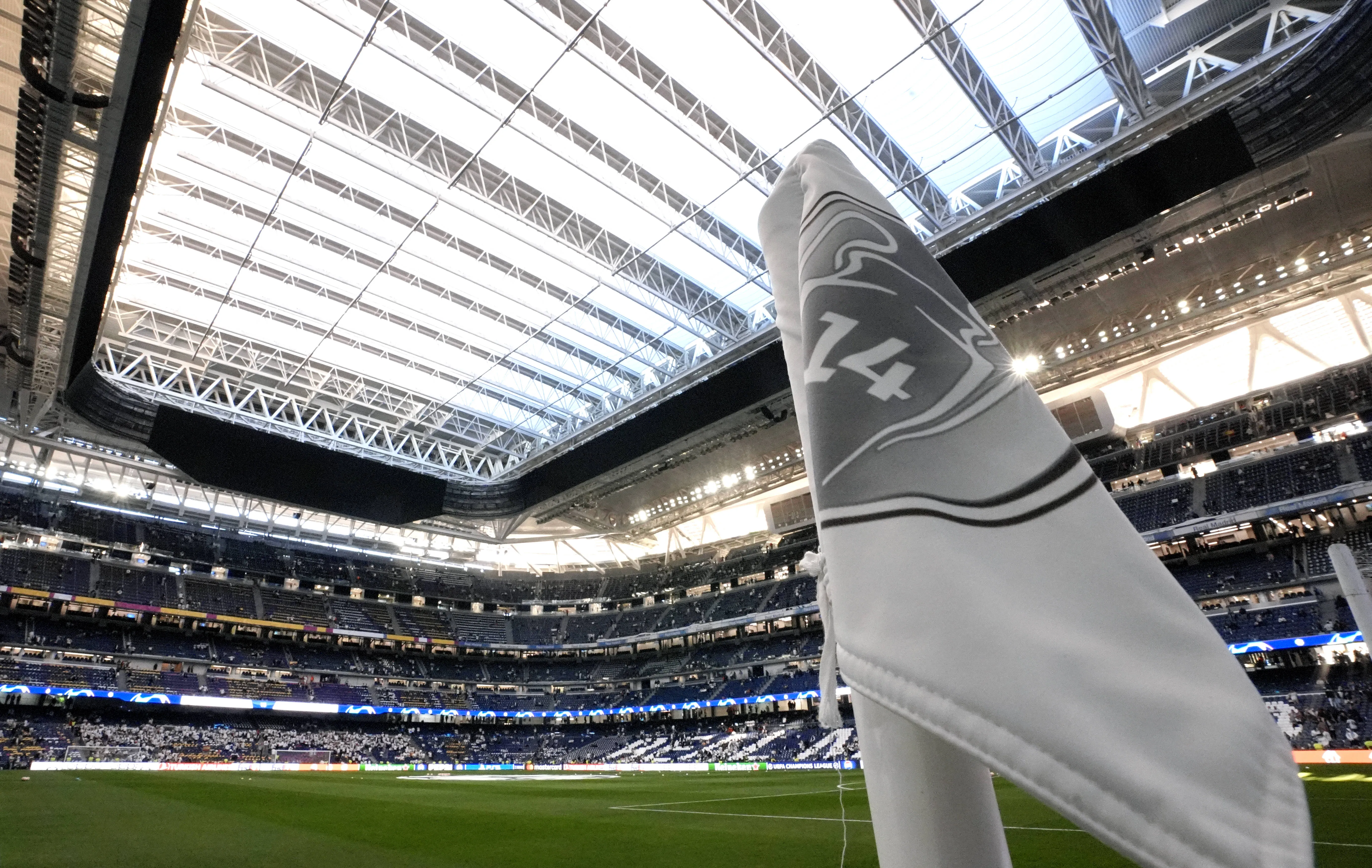 View of the Bernabeu and its roof