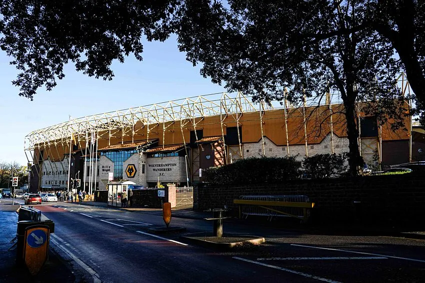 A general view outside Molineux Stadium