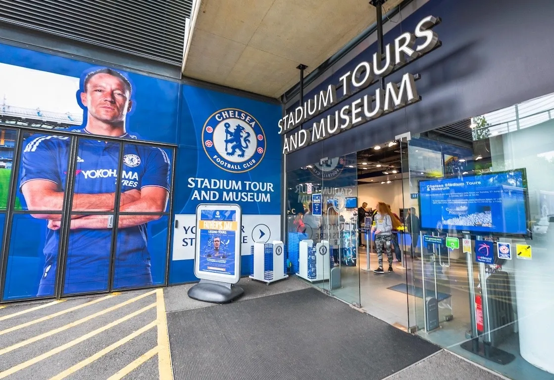 Chelsea FC Stadium Tours and Museum entrance