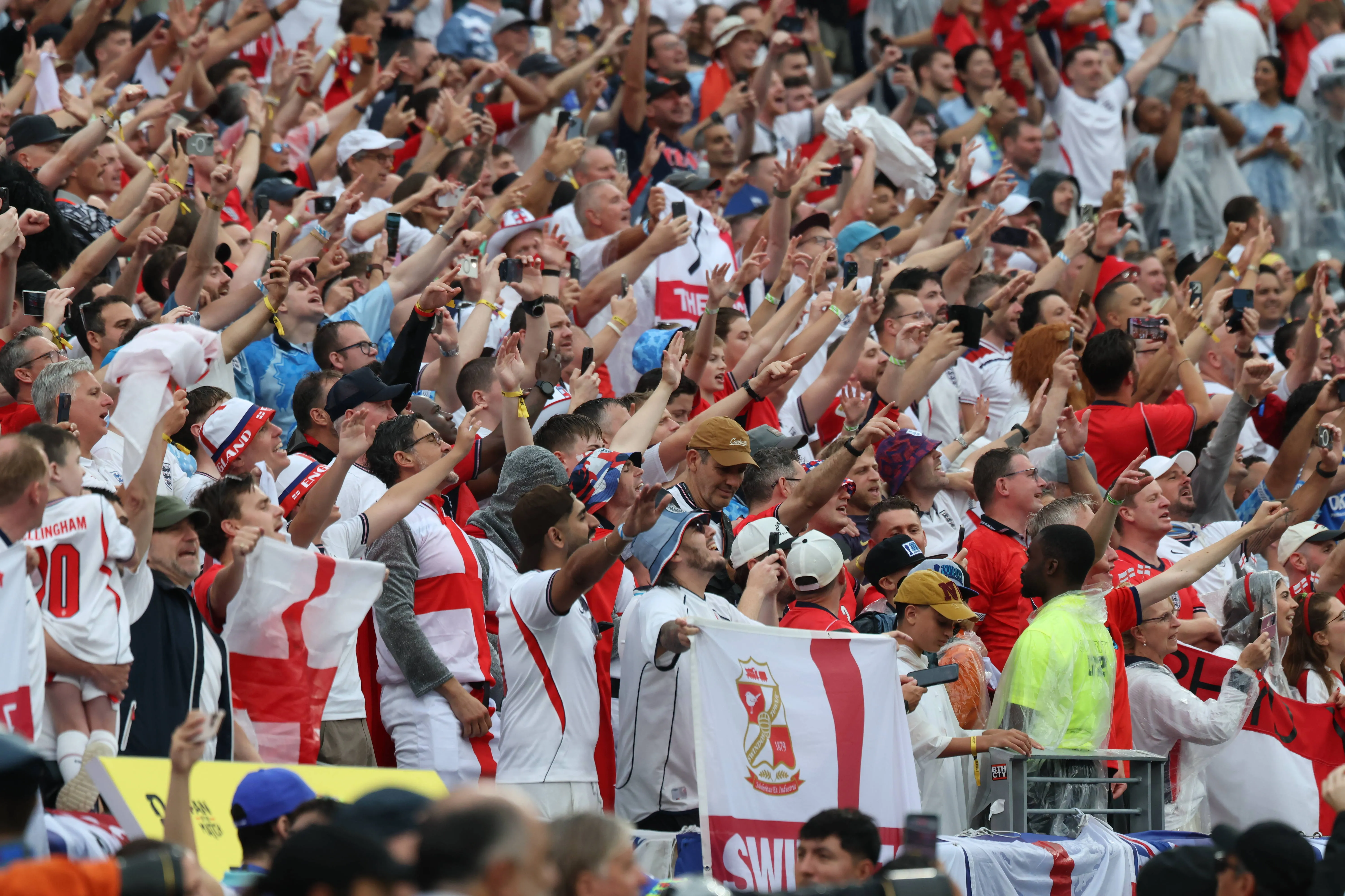 England fans watch on against Panama at the 2026 World Cup