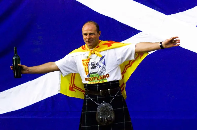 Scotland fans clean up