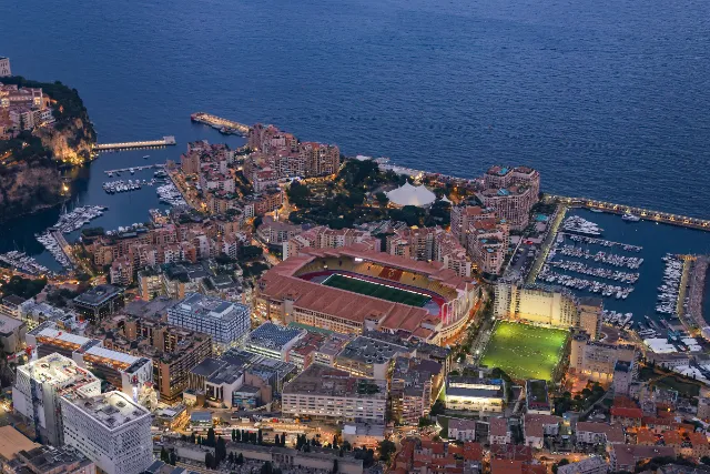 Aston Villa fans in Monaco