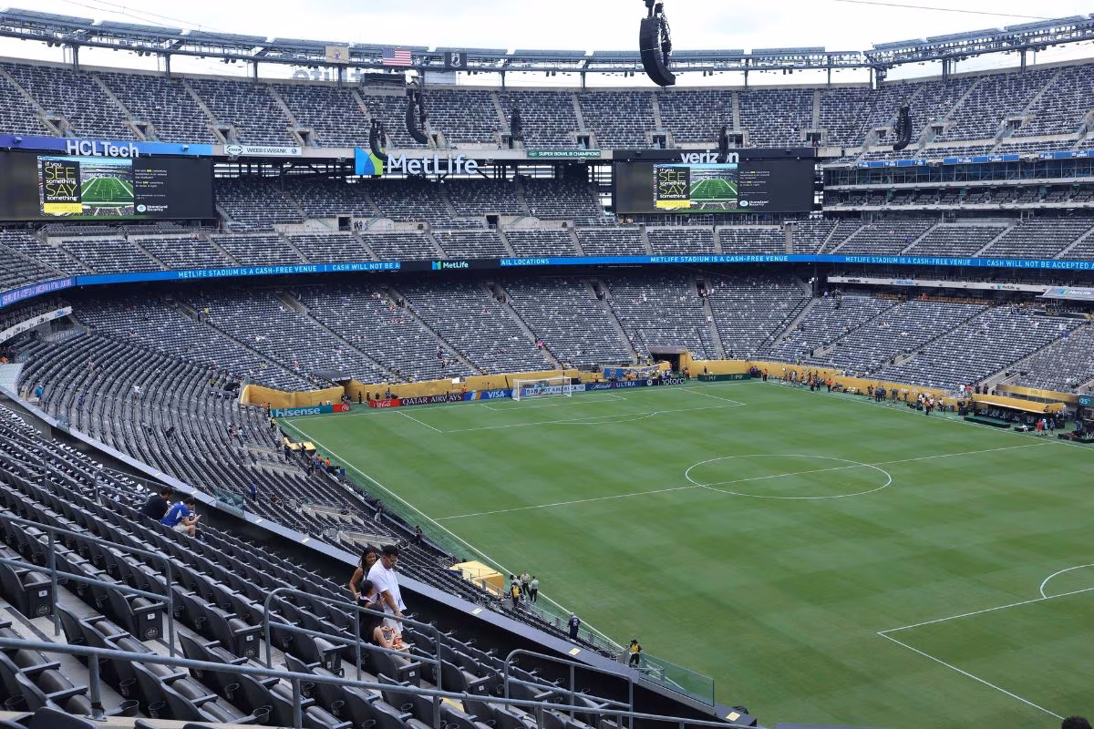 A general interior view of MetLife Stadium
