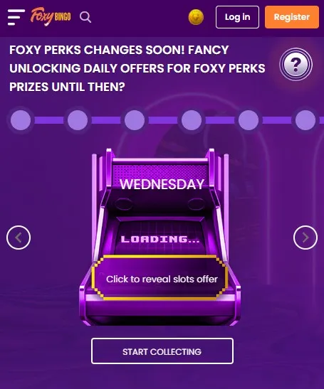 foxy casino ongoing promotions: foxy perks