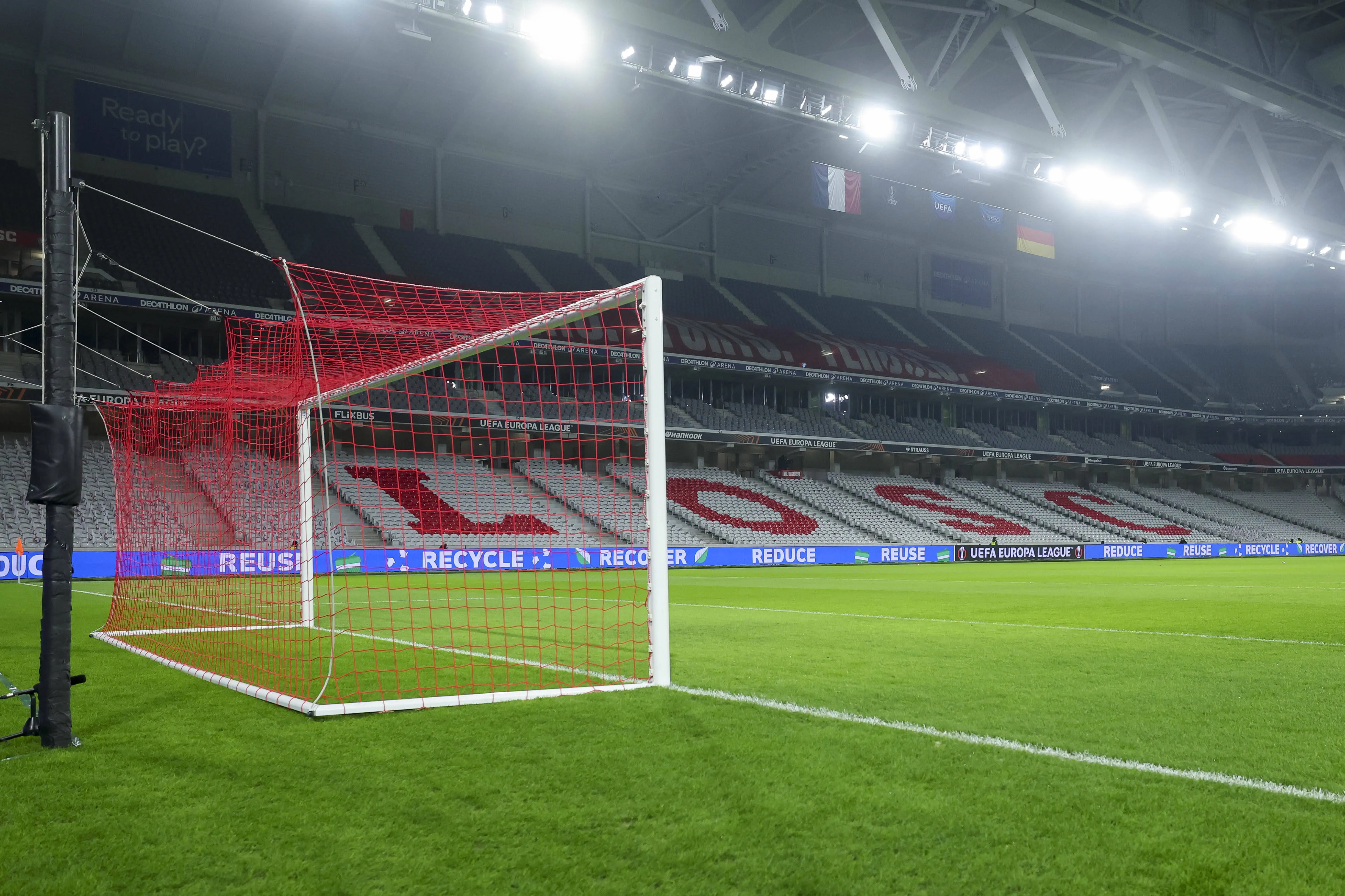 View inside Lille's Stade Pierre Mauroy