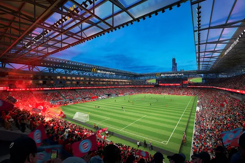 McDonald&rsquo;s agree &lsquo;first-ever&rsquo; major naming rights deal with new &pound;555m stadium set to open in 2028