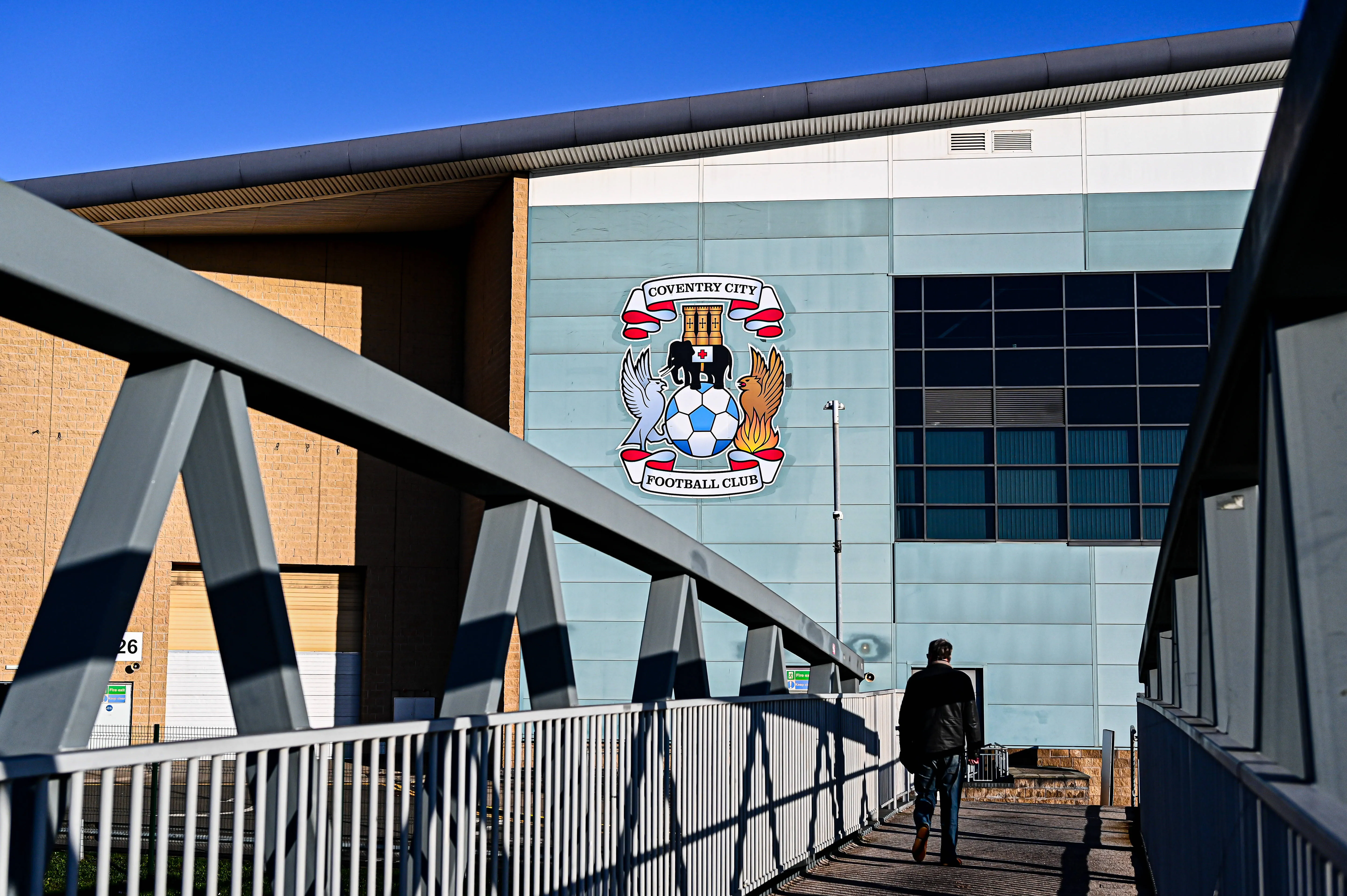 A general view outside the Coventry Building Society Arena 