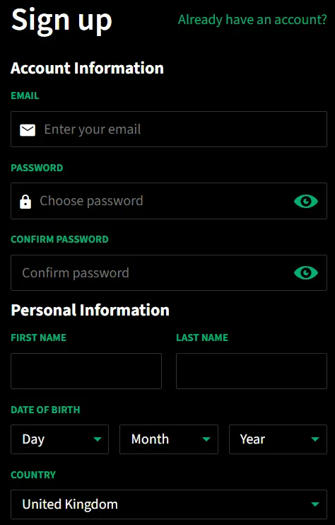 sign up on smarkets using the promo code