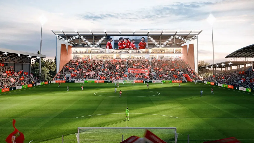 New Wrexham kop stand