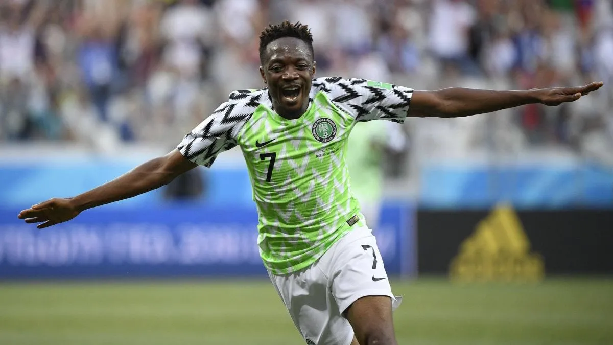 Nigeria's Ahmed Musa at the 2018 World Cup