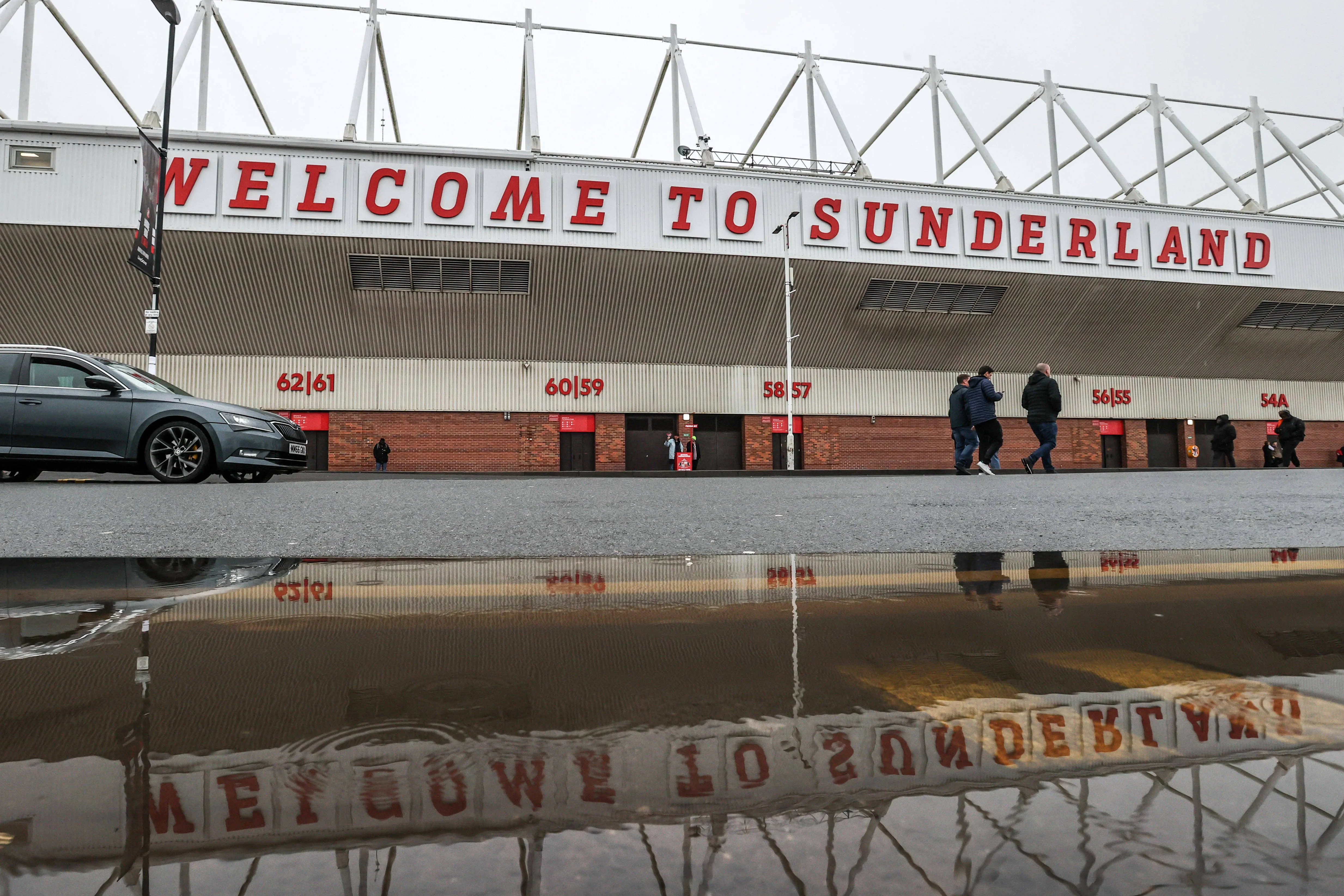 View outside the Roker End stand at Stadium of Light 