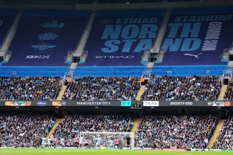 New Etihad drone footage shows progress on Man City stadium expansion