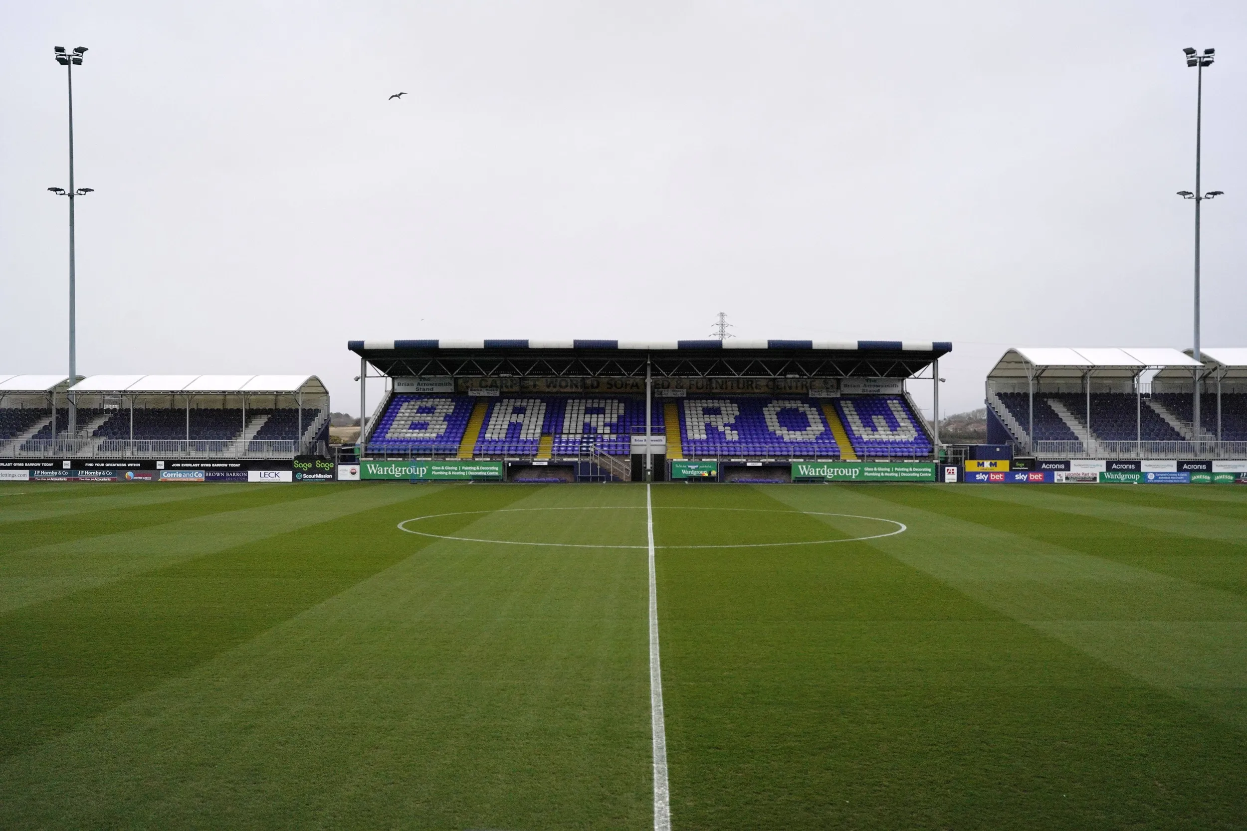 National League fixture abandoned after just 14 minutes as waterlogged pitch footage emerges