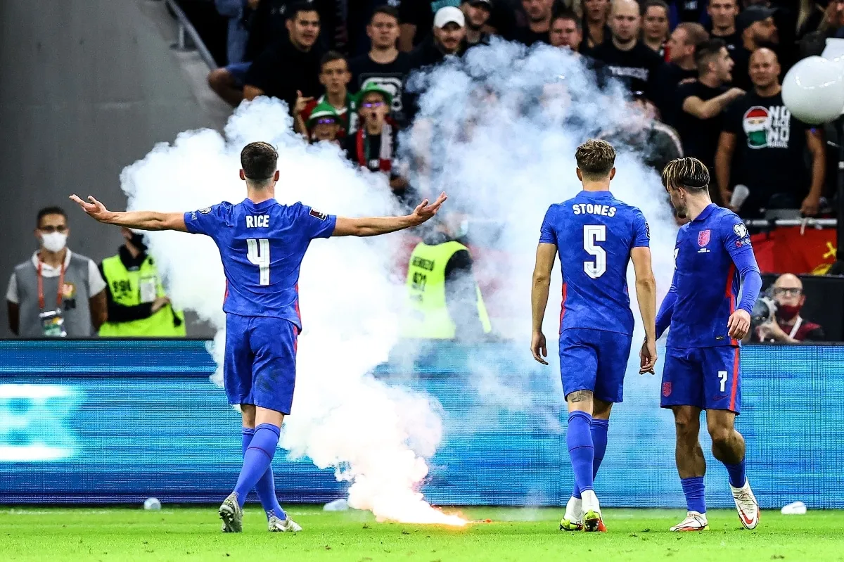 There was plenty of trouble when Hungary played England in 2021