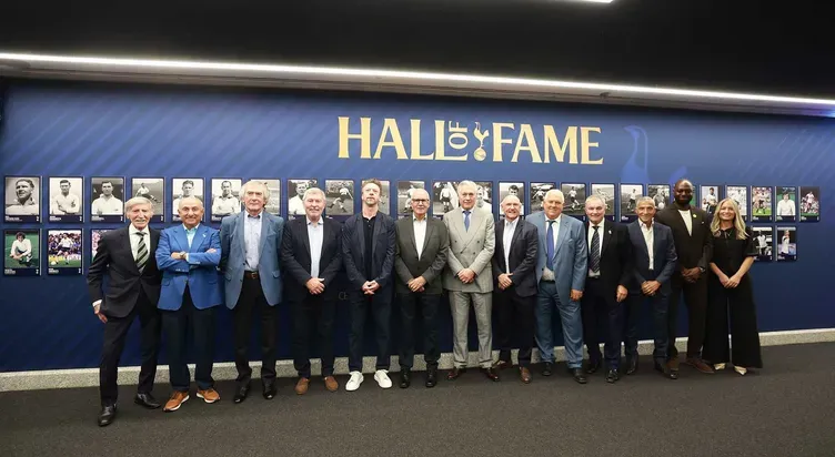 Hall of Fame wall at Tottenham Hotspur Stadium