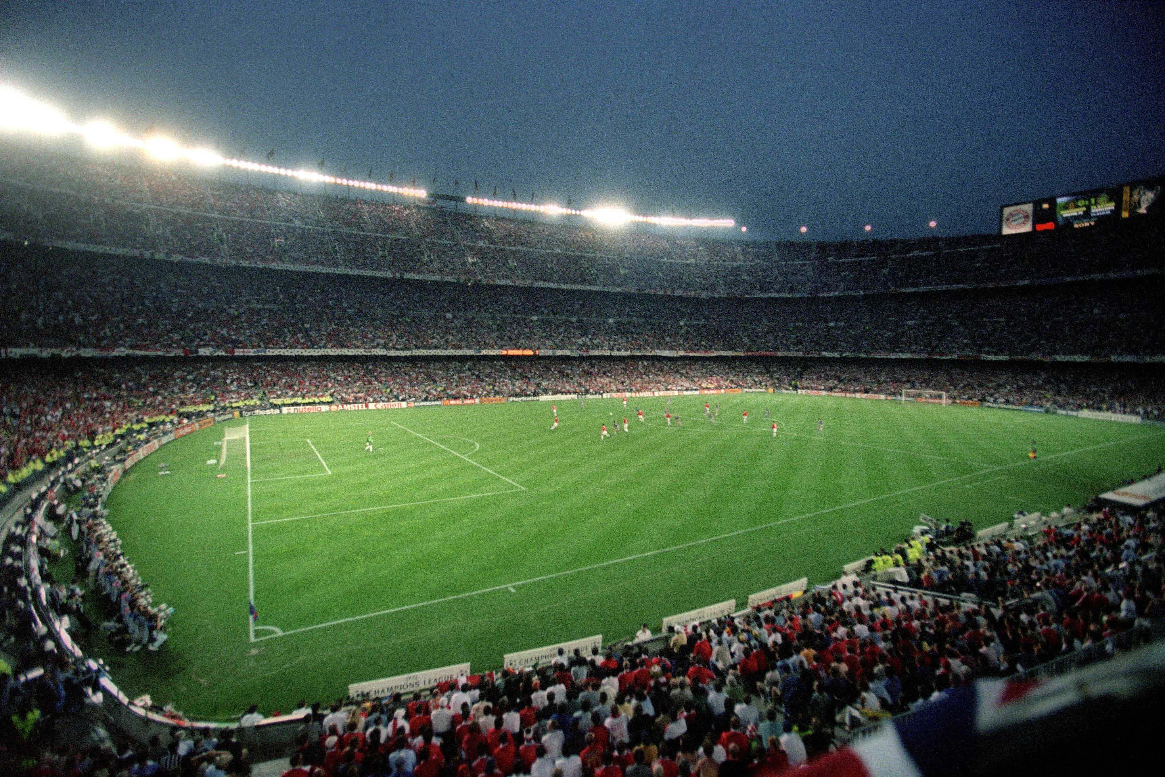 The 1999 Champions League final at the Camp Nou