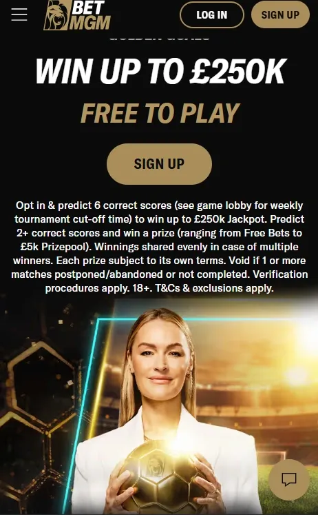 BetMGM no deposit sign up offer: get up to 250k free to play