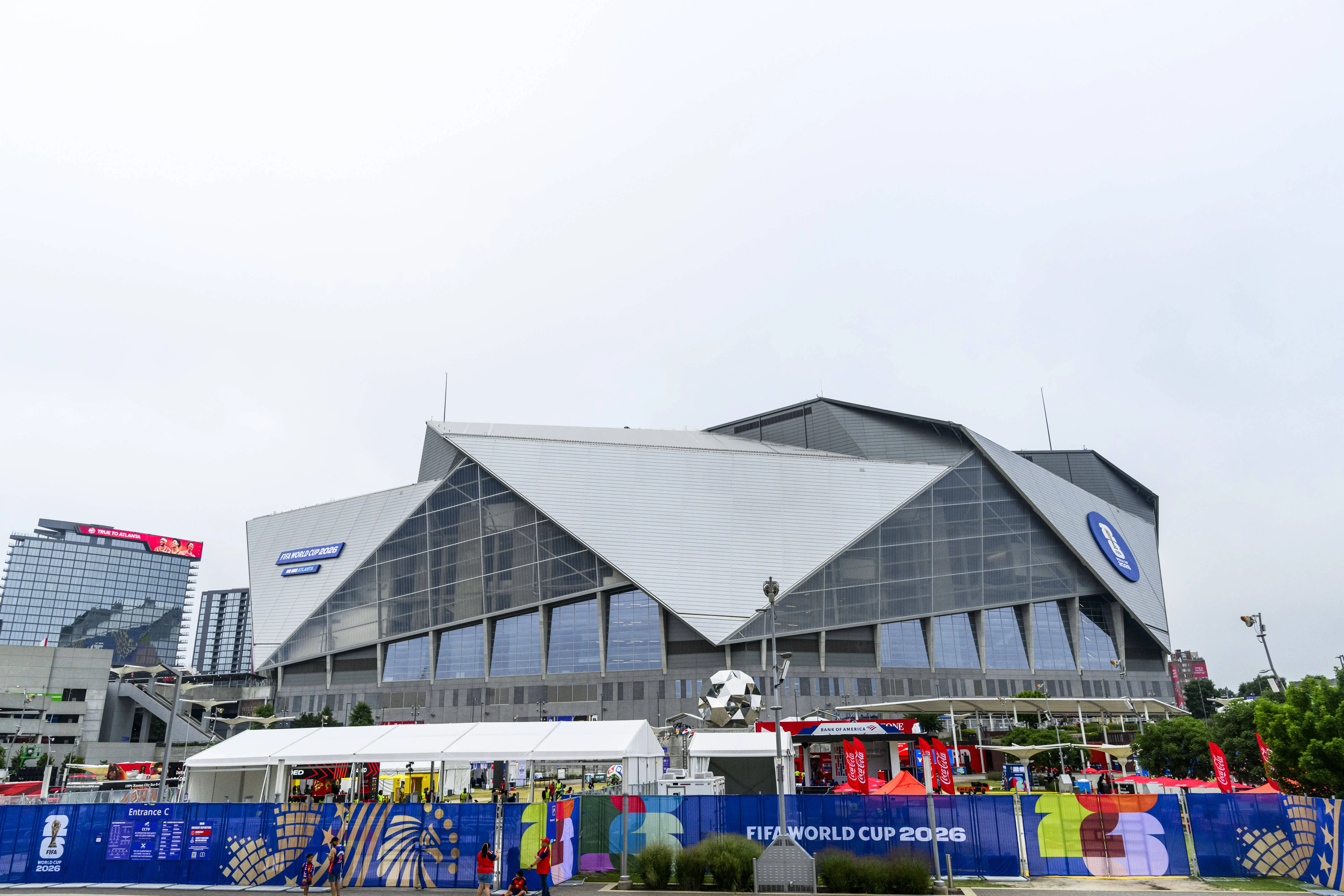 View outside Atlanta Stadium ahead of England vs DR Congo