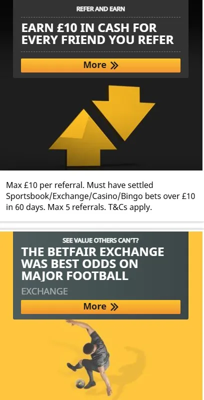 betfair refer a friend and other ongoing promotions