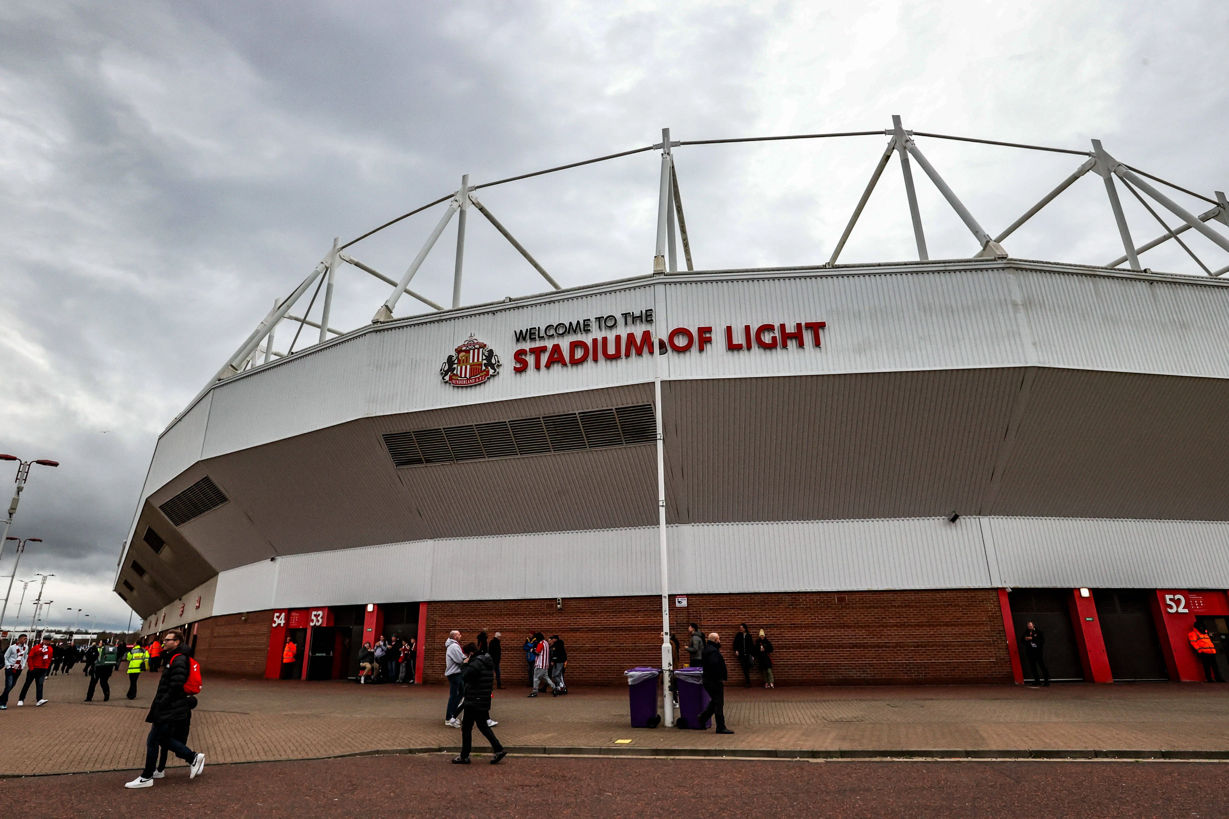 A general view of the Stadium Of Light 