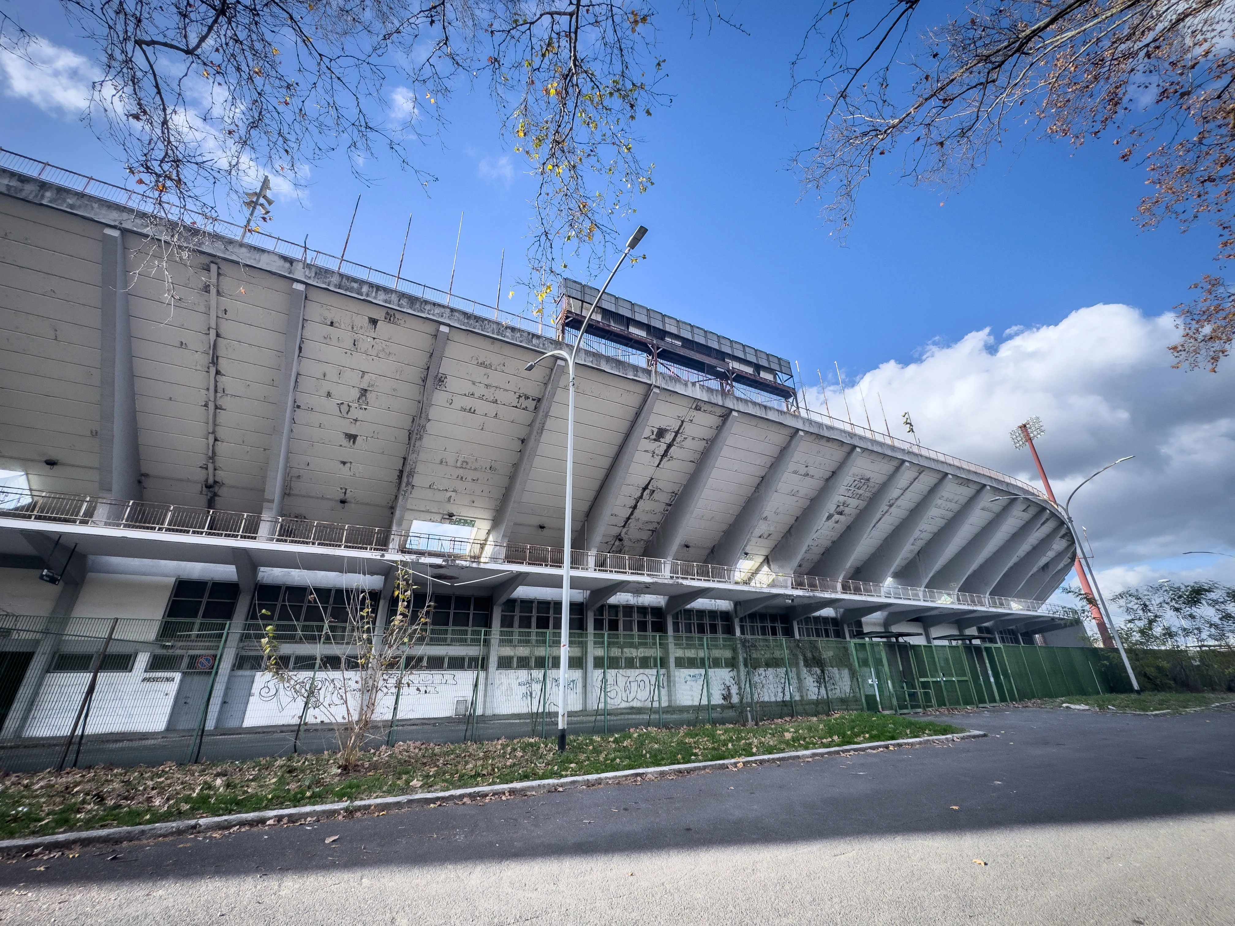 A view outside Stadio Flaminio in 2025