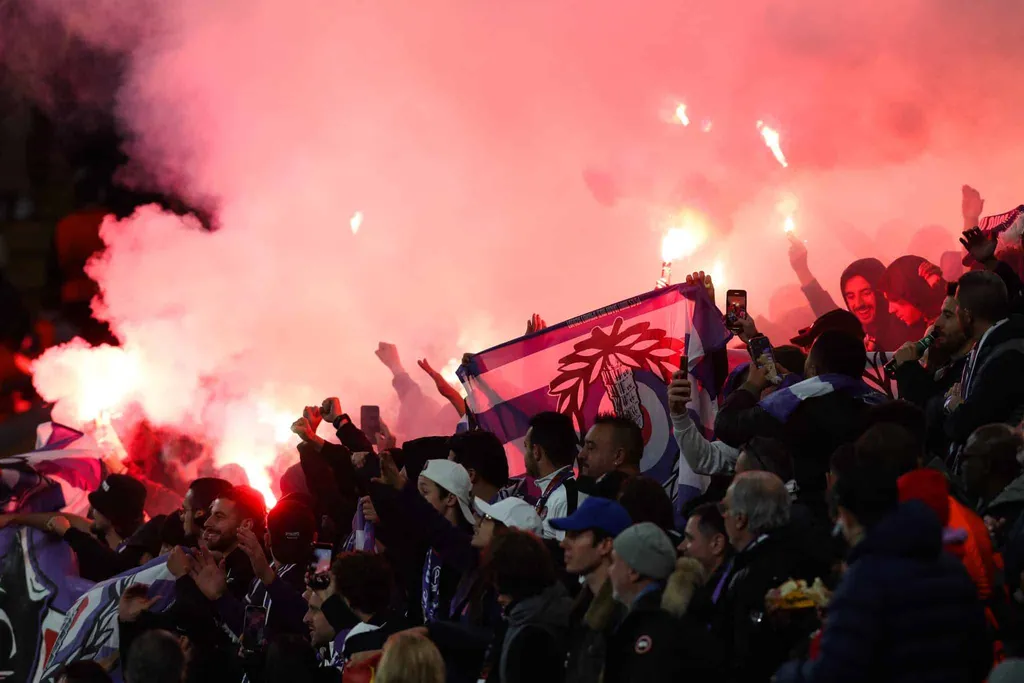Toulouse fans at Anfield