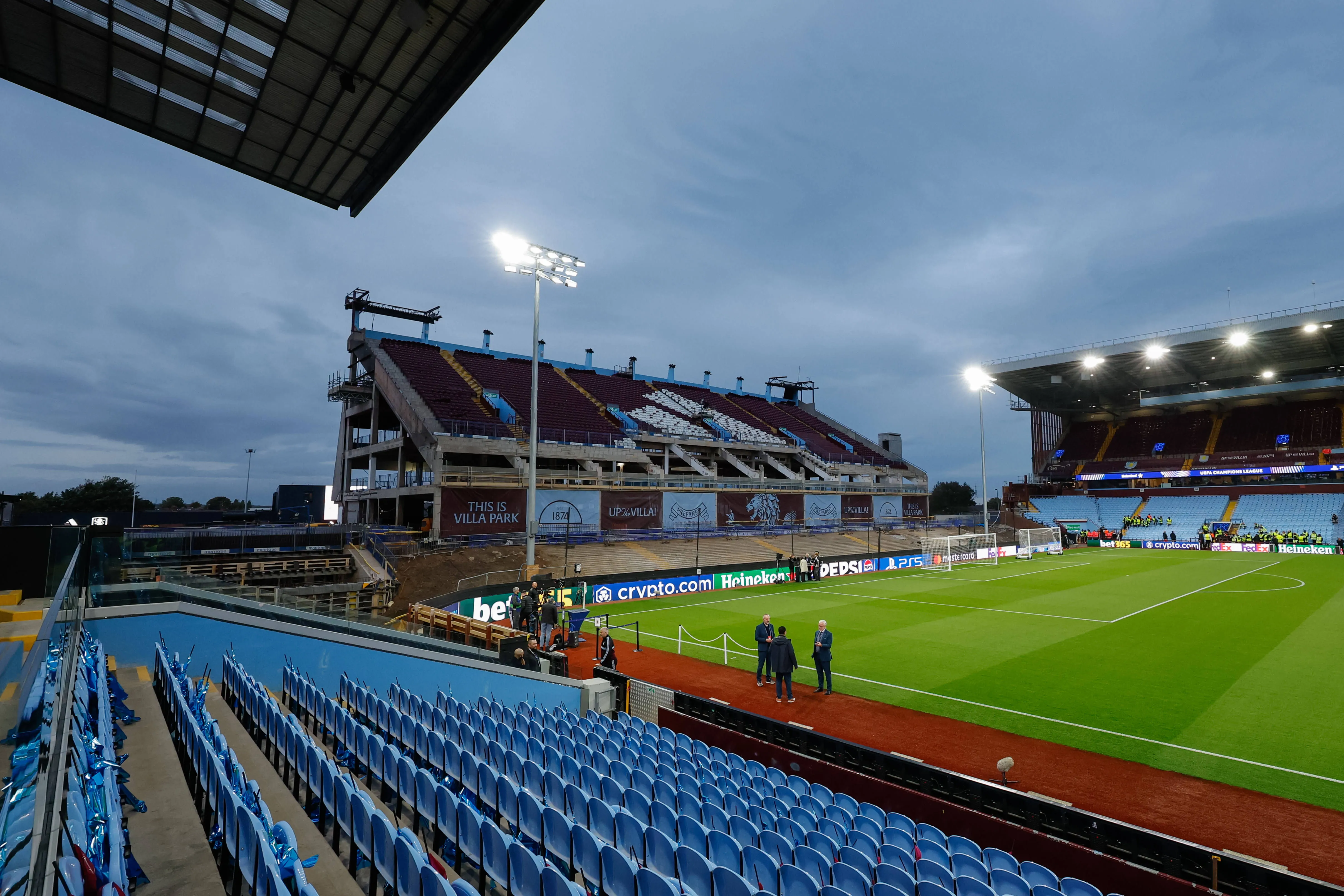 Latest Villa Park footage reveals dramatic changes to Aston Villa&rsquo;s new tunnel and North Stand