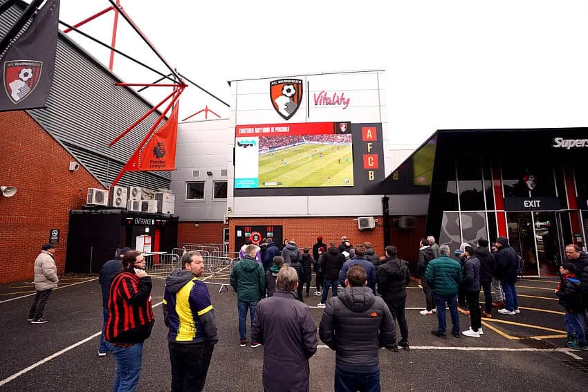 Match-going fans use FanHub