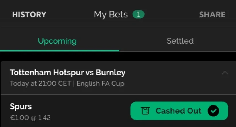 SBK REVIEW: cash out featue