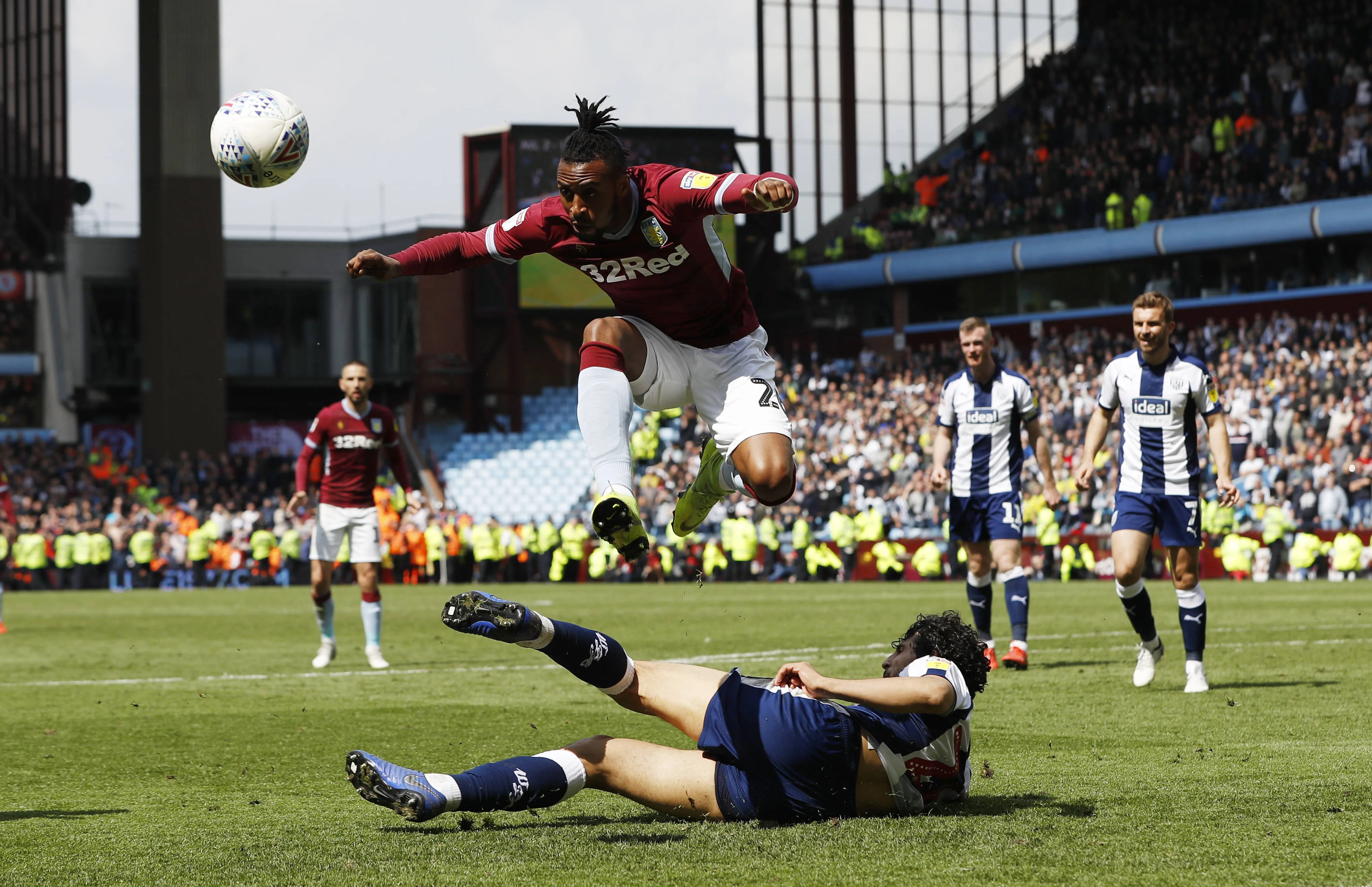 Aston Villa vs West Brom during the 2019 Championship play-off semi-final match at Villa Park 
