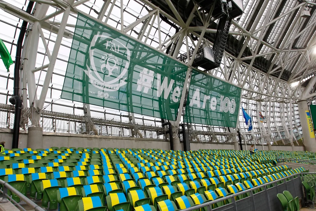 Aviva Stadium away end
