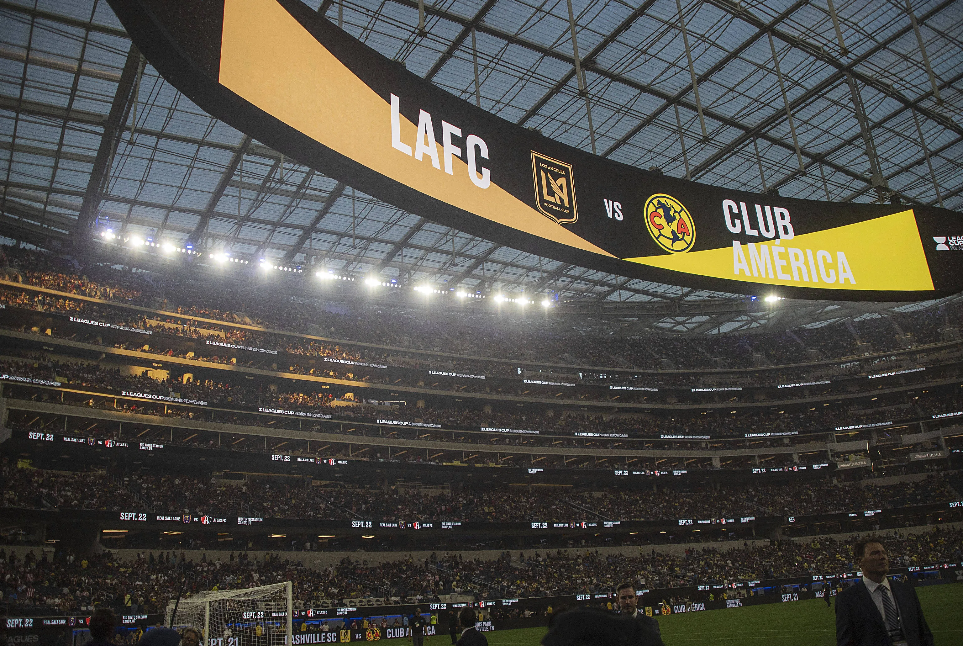 Leagues Cup 2022 Showcase game between the LAFC and Club America at SoFi Stadium 