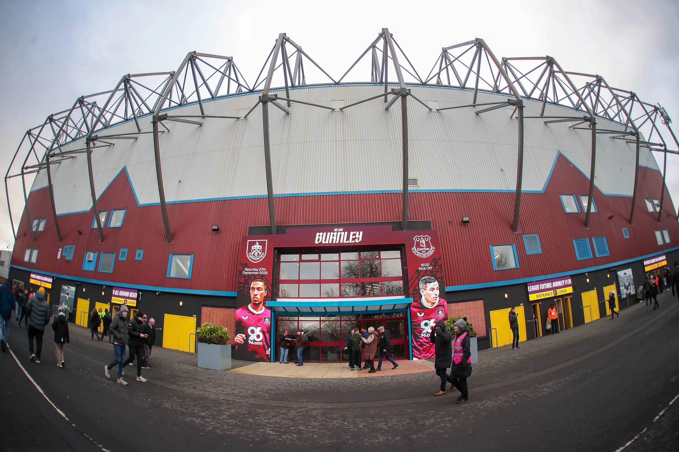 A general view outside Turf Moor in Burnley