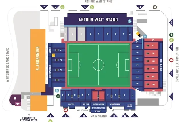 Crystal Palace seating plan
