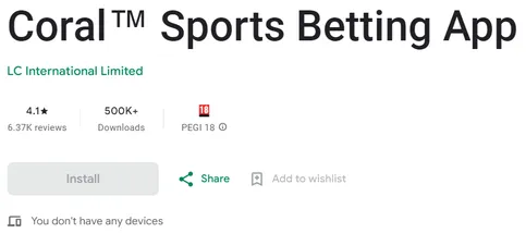 Coral app reviews on GooglePlay