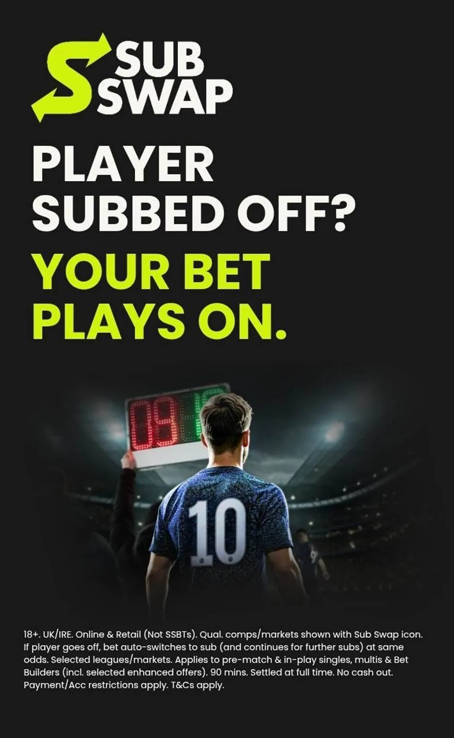 boylesports sub swap promotion for existing customers