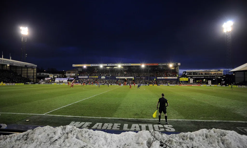 Boundary Park is one of the highest altitude stadiums in the UK
