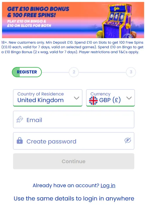 how to Gala spins welcome offer