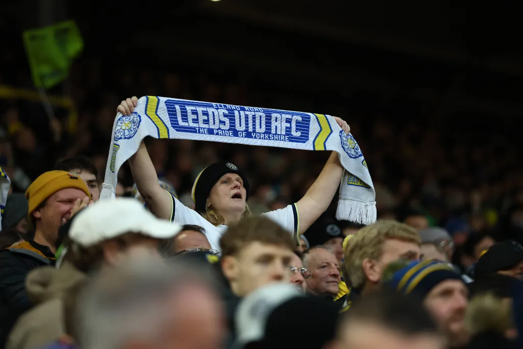 Leeds United fans at Elland Road